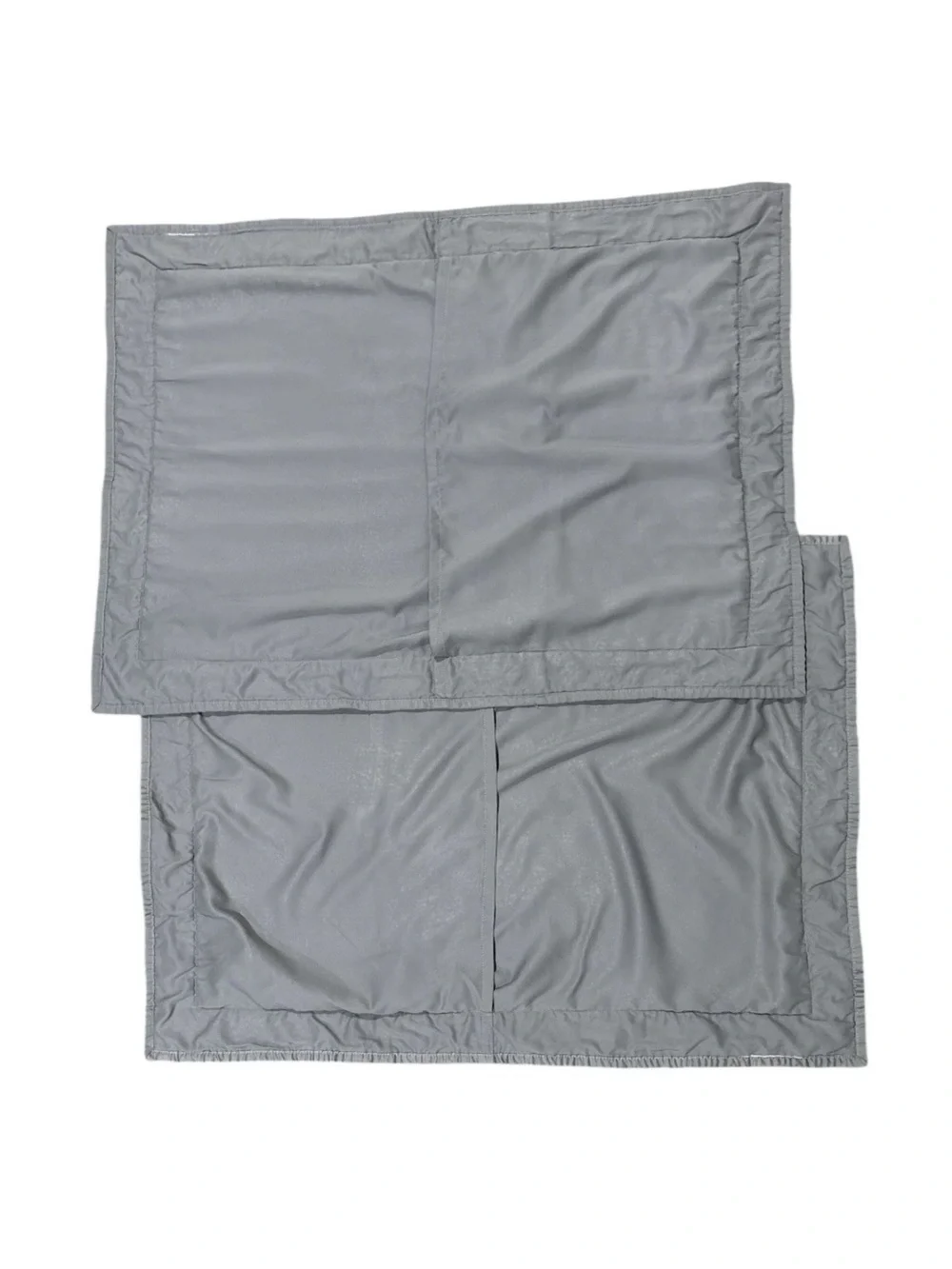 Pillow Sham Fieldcrest Luxury Set 2 Quilted Gray Cotton Queen